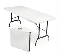 Table de jardin GENERIQUE Table 180x75cm en résine pliante EG45065
