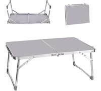 Petite table pliante de 60cm, portable et pliable avec poignée de transport, pour camping, petite table d'ordinateur pliable, 1,4kg