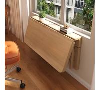 Petite table pliante murale compacte en bois massif avec grande capacité de charge - Idéale pour les salons, les cuisines et les chambres - Peu encombrante et polyvalente