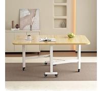 Petite Table Pliante Portable, Tables Rectangulaires Pliantes for Petits Espaces, Cuisine, Bureau À Domicile, Bureau D'ordinateur Compact, Table De Travail(D,1.4m/4.6ft)