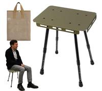 Petite table pliante - Table pliante en carton, antidérapant et robuste, tabouret portable pour dortoir, conférence, petits espaces, salles de classe, appartement, salon, voyages à la maison