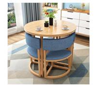 Petite table ronde de 80 cm et chaises pour bureau, réception, conférence, étude et salon - Mobilier d'appartement pour salon de beauté, café, séminaire et salle de réunion B