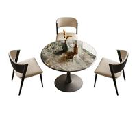 Petite table ronde de salle à manger 3 pièces et chaises de 27.5in / 70 cm pour petite maison, bureau, réception, salle de club et négociation