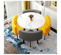 Petite table ronde et chaise de réunion et de salle à manger pour réception, négociation, conférence et maison, salle à manger, cuisine, simple et créatif (G)