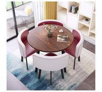 Petite table ronde et chaise, table de négociation simple pour bureau, réception, salle à manger et cuisine