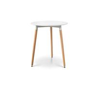 Petite table ronde JENY blanche style scandinave Ø60 cm
