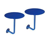 Petite table ronde murale numérotée en métal pour terrasse, assemblage facile, design peu encombrant, idéale pour les repas en plein air, légère et durable