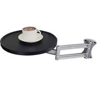 Petite table ronde pliable avec support extensible, table de chevet flottante, convient pour chambre à coucher, étude, salon, balcon, camping-car (B)