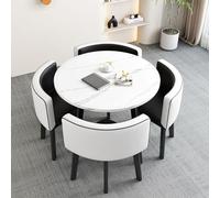 Petite table ronde pour thé au lait, cuisine, salle à manger, bar - 80 x 75 cm, table et chaises parfaites pour les espaces compacts élégants et fonctionnels