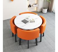 Petite table ronde pour thé/café, salle à manger, petit déjeuner, bar, table et chaises compactes 80 x 75 cm - Idéal pour les petits espaces Design moderne