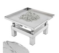 Petite table vibrante pour béton, plateforme vibrante en acier inoxydable, établi 35 × 35 cm, banc d'essai vibrant polyvalent, pour atelier, laboratoire et production à petite échelle
