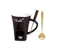 Petite tasse à fondue au chocolat | Petite tasse en céramique | Pour fromage, caramel, guimauves, bonbons, pique-niques, fêtes, buffets, tables de banquet, Noël, pendaison de crémaillère
