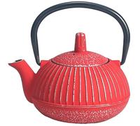 Petite théière de type japonaise rouge en fonte 0.3 litre