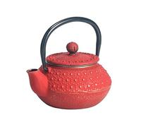 Petite théière de type japonaise rouge en fonte 0.3 litre
