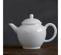 Petite théière en porcelaine blanche ménage Jade porcelaine petite théière personnalité style japonais céramique unique Pot Kung Fu service à thé