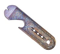 Petite tige de biche ouverte en métal pour bouteille de bière, tire-clous, outil de survie en plein air, camping, facile à transporter, petit outil ouvert pour tire-clous, porte-clés