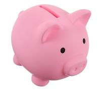 Petite Tirelire Cochon en Vinyle, Décor de Bureau, Rose | Pot à Monnaie de Cochon, pour Garçon et Filles, Idée Anniversaire, Capacité Suffisante