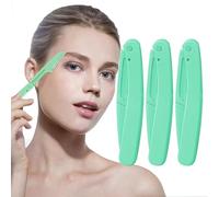 Petite tondeuse à sourcils - Rasoir à sourcils pliable manuel, fournitures ergonomiques pour filles, rasoir à sourcils portable pour débutants, maquilleurs