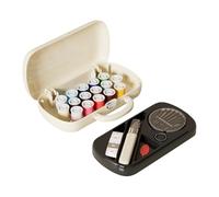 Petite Trousse de de Voyage,Kit de Réparation - Accessoires de avec Étui Double Couche Comprend Ciseaux, Fil et Ruban pour Réparation de Vêtements, Maison, Débutants, Femmes,