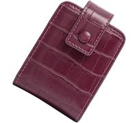 Petite Trousse de Maquillage avec Miroir, Porte-Rouges à Lèvres PU | Mini Format Chic, pour Femmes et Filles, Hold 3 Short Lipsticks, Facile à Emporter