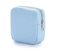 Petite trousse de maquillage élégante en nylon pour les amateurs de beauté, bleu, Beauté de masse