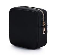 Petite trousse de maquillage élégante en nylon pour les amateurs de beauté, Noir , Beauté de masse