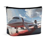 Petite Trousse de Maquillage élégante et spacieuse, idéale pour Les Voyages en Avion ou comme Sac à Dos. Pochette Zipp