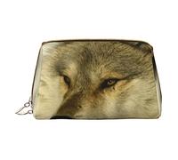 Petite trousse de maquillage en cuir avec fermeture éclair pour femme Motif vélo de terrain Lavande, loup, Taille unique