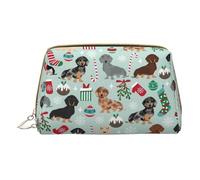 Petite trousse de maquillage en cuir avec imprimé floral pour femme, pochette de maquillage pour sac à main, Flore pour chien, One Size