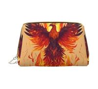 Petite trousse de maquillage en cuir avec imprimé papillon violet pour femme, pochette de maquillage pour sac à main, Phoenix, One Size