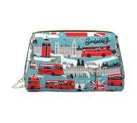 Petite trousse de maquillage en cuir imprimé crème glacée pour femme, pochette de maquillage pour sac à main, I Like London, One Size