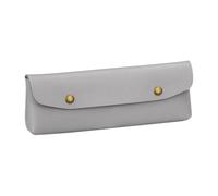 Petite trousse de maquillage - En cuir synthétique - Avec organisateur de rangement pour rouge à lèvres, gris, Voir description, Voir description