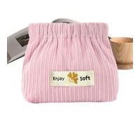 Petite Trousse de Maquillage en Velours côtelé - Pochette de Rangement pour cosmétiques Organisez Vos Rouges à lèvres et cosmétiques | Accessoire de Rangement idéal pour Les Femmes, léger et Facile à