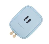 Petite trousse de maquillage, pochette de rangement portable pour articles de toilette, pochette de rangement compacte avec plusieurs compartiments, fournitures de voyage légères pour l'extérieur, les