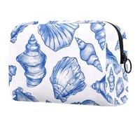 Petite trousse de maquillage portable avec fermeture éclair pour femmes et filles - Motif forêt de caribou, Multicolore 09, 18.5x7.5x13cm/7.3x3x5.1in