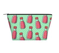 Petite Trousse de Maquillage pour Femmes, Adolescentes, Petite Trousse de Toilette, Trousse de Voyage, Jolie Trousse de Maquillage, Organiseur d'accessoires, Eau gazeuse