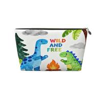 Petite trousse de maquillage pour sac à main - Trousse de toilette de voyage étanche, pochette de rangement portable en cuir pour maquillage pour femme, organisateur d'accessoires cosmétiques, retour
