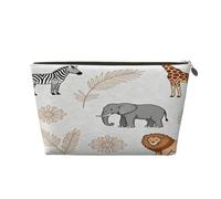 Petite trousse de maquillage pour sac à main - Trousse de toilette de voyage étanche, pochette de rangement portable en cuir pour maquillage pour femme, organisateur d'accessoires cosmétiques, retour