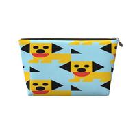 Petite trousse de maquillage pour sac à main - Trousse de toilette de voyage étanche portable en cuir pochette de rangement de maquillage pour femme, organisateur d'accessoires cosmétiques, château