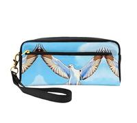 Petite trousse de maquillage Seagulls in Flight. Élégante trousse de maquillage portable imprimée double face, sac de rangement multifonction pour femme