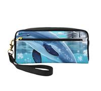 Petite trousse de maquillage Winter The Dolphin - Double face - Pochette en cuir synthétique
