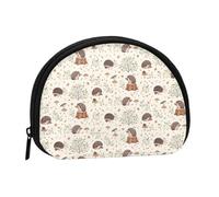 Petite Trousse de Rangement pour Serviettes hygiéniques et Maquillage, Motif hérisson des prés, Porte-Monnaie pour Femme