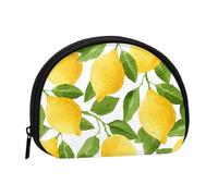 Petite Trousse de Rangement pour Serviettes hygiéniques, Motif Citrons Aquarelle Jaune Vif, Porte-Monnaie pour Femme