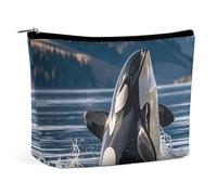 Petite Trousse de Toilette élégante et spacieuse en Forme d'orque, Pochette zippée Portable, Trousse à Rouge à lèvres, Trousse de Toilette de Voyage, pour Une Amie.