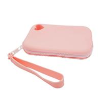 Petite Trousse en Silicone, Trousse de Maquillage en Silicone, Porte-Monnaie imperméable, Petite boîte à clés, Sac de Rangement de Maquillage Portable, Accessoire Multifonction, Rose, Voir