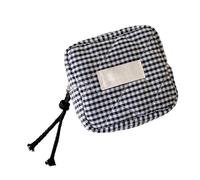 Petite Trousse Maquillage - Sac Portable Rouge À Lèvres Fille | Pochette Maquillage | Pochette Carrée À Fermeture Zippée | Porte-Monnaie Écouteurs Rangement Cosmétiques Tissu