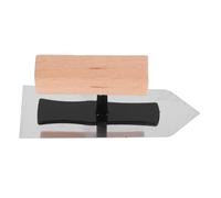 Petite Truelle à Plâtrer Compacte en Acier Inoxydable, Manche Bois | Diatom Mud et Peintures Artistiques, Finition Précise, Travaux Détaillés, Espaces Étroits