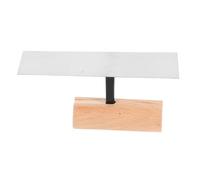 Petite Truelle à Plâtrer Compacte en Acier Inoxydable, Tête Plate | Poignée Ergonomique en Bois, pour Finitions Soignées, Zones Étroites, Enduits Décoratifs et Plaques