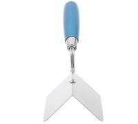 Petite Truelle D'angle pour Cloisons Sèches en Acier Inoxydable | Bords Précis, Poignée Ergonomique, Finition Rapide, Angles Intérieurs Propres, Usage Plâtrerie et Béton