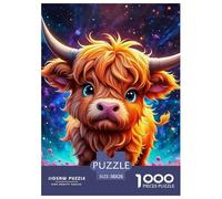 Petite Vache Mignonne 1000 Pièces Puzzle Le Cadeau Parfait pour La Famille Et Les Amis Animaux Mignons Jeu De Puzzle pour Toute La Famille Adultes Et Enfants À Partir De 14 Ans38x26cm/1000pcs